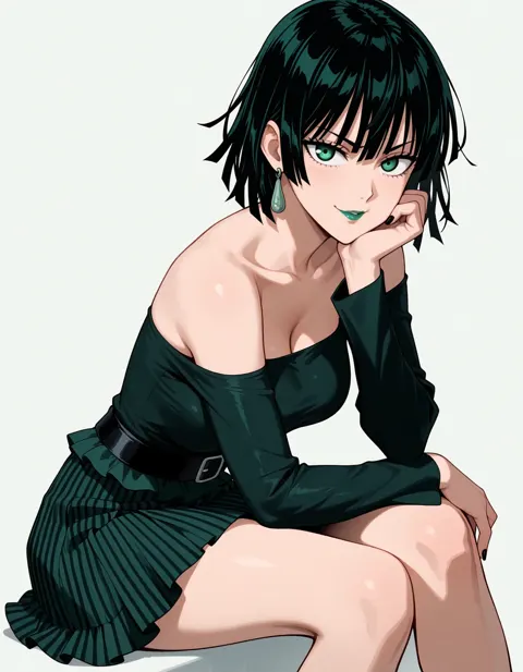 Fubuki in Fashion Studio — Taking a break between the shots! · Made with The Forge · Eye Detailed · Upscaled · Character LoRA · High Quality
